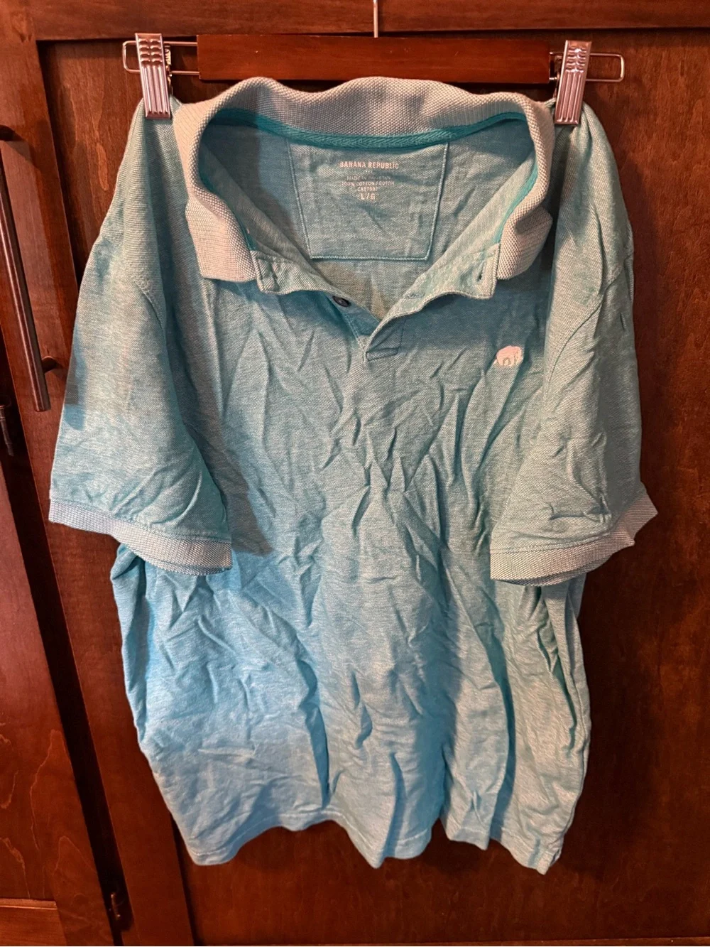 Banana Republic Aqua Blue Men's Polo